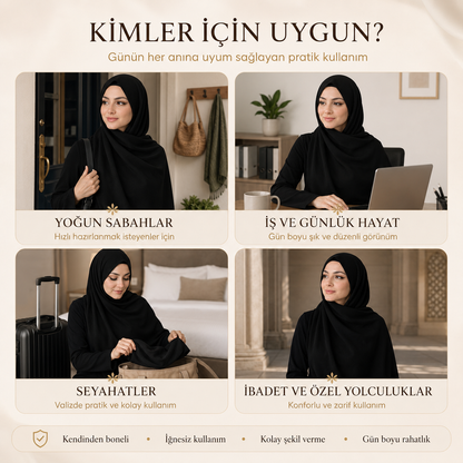 Mıknatıslı ve Boneli Pratik Şal